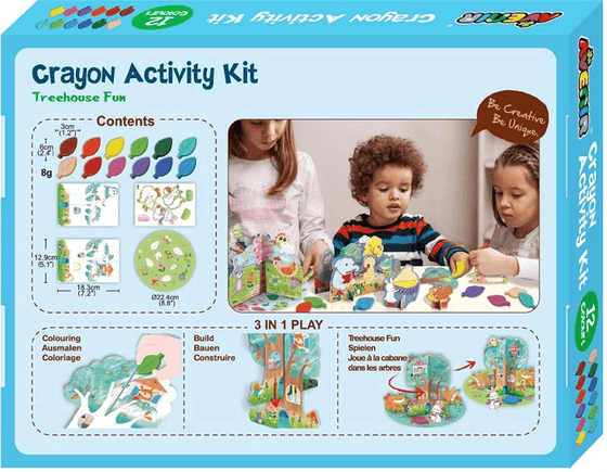 Crayon Activity Kit - Treehouse Fun - My Little Thieves