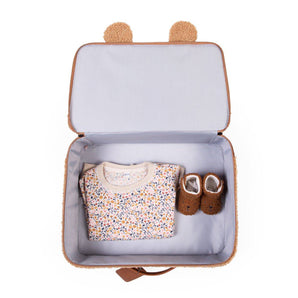 Childhome Mini Traveller Kids Suitcase Teddy Beige