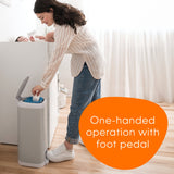 Diaper Genie Select Odor Lock Stainless Steel Pail Grey | Premium Nappy Bin - My Little Thieves