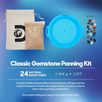 Discovery Classic Gemstone Panning Kit | 24 Treasures Stem Mining Toy - My Little Thieves