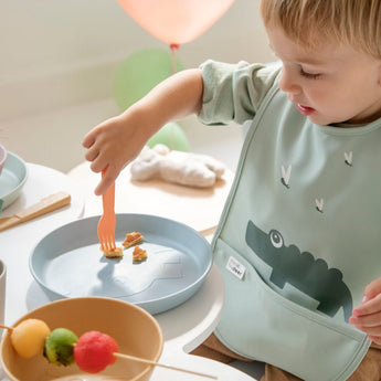 Done By Deer Bib With Velcro 2 Pack | Lalee Design Sandy Beige - My Little Thieves