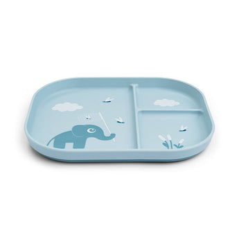Done By Deer Foodie Compartment Plate Tiny Farm Sand | Anti Slip Kids Plate - My Little Thieves