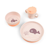 Done By Deer Foodie Dinner Set | Wally Whale Plate, Bowl & Cup Set - My Little Thieves