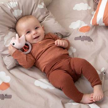 Done By Deer Sensory Rattle With Teether | Birdee Baby Developmental Toy - My Little Thieves