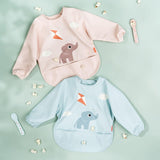 Done By Deer Sleeved Pocket Bib | Croco & Birdee Waterproof Full Cover Bib - My Little Thieves