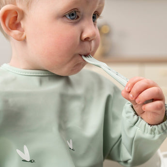 Done By Deer Sleeved Pocket Bib | Croco & Birdee Waterproof Full Cover Bib - My Little Thieves