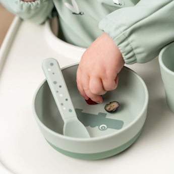 Done By Deer Sleeved Pocket Bib | Croco & Birdee Waterproof Full Cover Bib - My Little Thieves