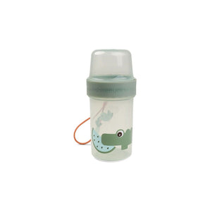 Done By Deer To Go 2 Way Snack Container Large | Croco Design Kids Container - My Little Thieves