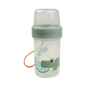 Done By Deer To Go 2 Way Snack Container Large | Croco Design Kids Container - My Little Thieves