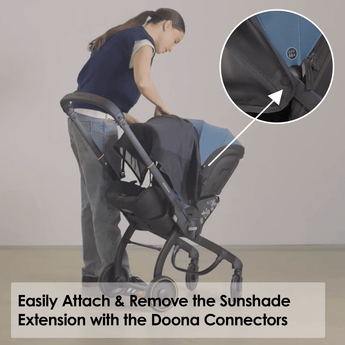 Doona X Sunshade Extension Black | Stroller Accessories - My Little Thieves