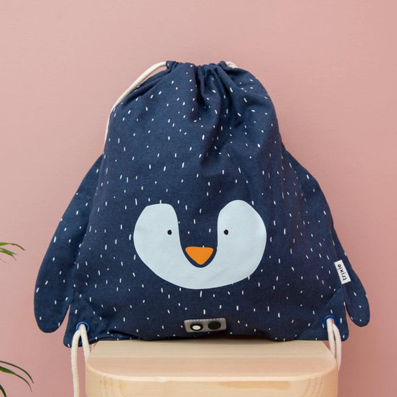 Drawstring Bag - Mr. Penguin - My Little Thieves