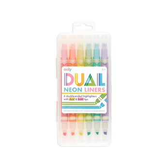 Dual Liner Double Ended Neon Highlighters - Set of 6 - My Little Thieves