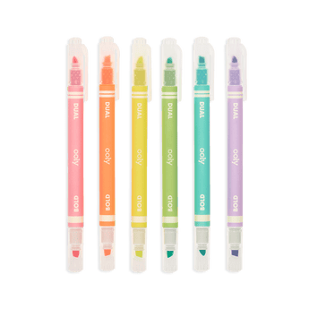 Dual Liner Double Ended Neon Highlighters - Set of 6 - My Little Thieves