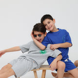 Eat The Cake Boys Blue Smiley Set Shorts T Shirt | Kids - My Little Thieves