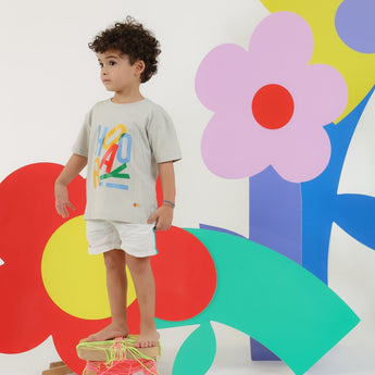 Eat The Cake Boys Grey Hooray T Shirt | Kids Fashion - My Little Thieves