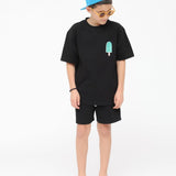 Eat The Cake Boys Icecream Black Shorts T Shirt Set | Kids - My Little Thieves
