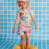 Fancy Fins Girls Elastic Strap Bather Swimsuit | Kids Swimwear - My Little Thieves