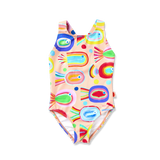 Fancy Fins Girls Elastic Strap Bather Swimsuit | Kids Swimwear - My Little Thieves