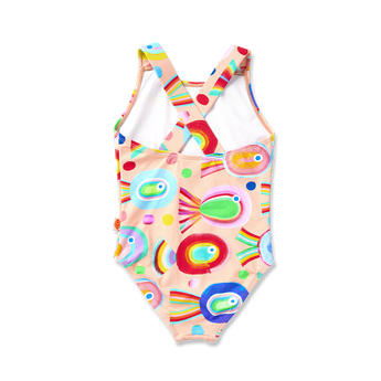Fancy Fins Girls Elastic Strap Bather Swimsuit | Kids Swimwear - My Little Thieves