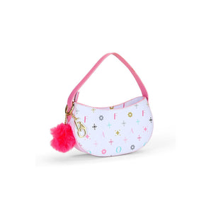Fao Schwarz Girls Noho Shoulder Bag | Chic White & Pink Fashion Handbag - My Little Thieves