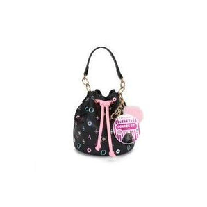 Fao Schwarz Girls Prince St. Bucket Bag | Black & Pink Fashion Handbag - My Little Thieves