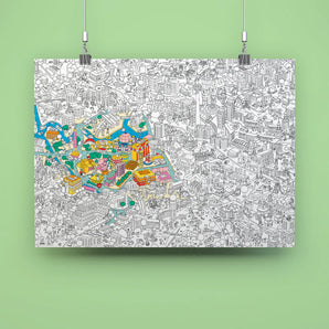 Omy  Kids Coloring Poster -100 x 70 cm