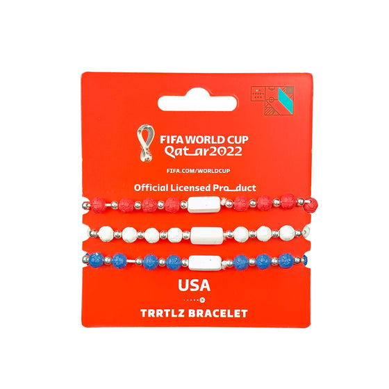 FIFA Fabric Fashionable Qatar 2022 World Cup Country Nylon bracelet - USA - My Little Thieves