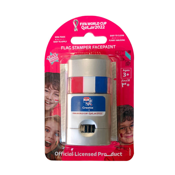 FIFA Flag Stamper Non Toxic | Flag Stamper Face paint with free removing cream - CROATIA - My Little Thieves