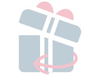 Pastel gift box icon with ribbon representing free 30-day returns by My Little Thieves