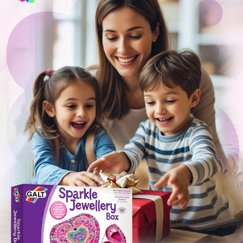 Galt Sparkle Jewellery Box Kit | Diy Gem Decorated Heart Box For Kids 6+ - My Little Thieves