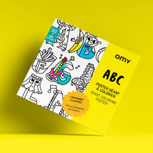 Omy Eco-Friendly Kids' Coloring Posters – Fun Animal and Jungle Designs