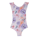 Girls' Romantic One Piece Pleated Swimwear - My Little Thieves