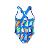 Girls Strap Bather Flamin Galahs Swimsuit | Kids Swimwear - My Little Thieves