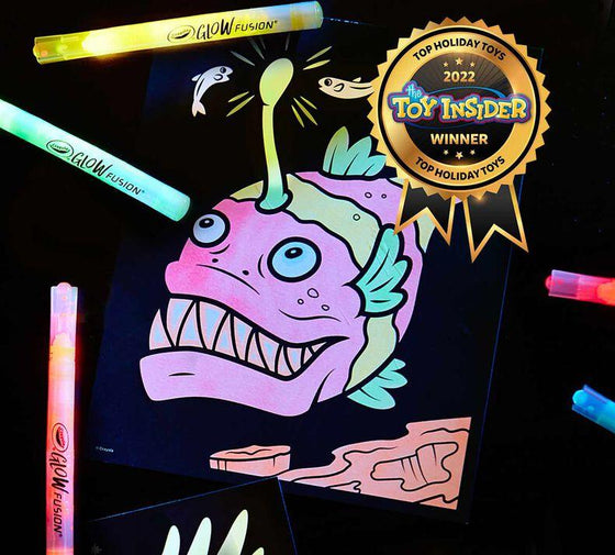 Glow Fusion, Marker Coloring Set, Deep Sea Creatures - My Little Thieves