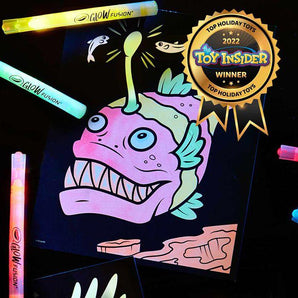 Glow Fusion, Marker Coloring Set, Deep Sea Creatures - My Little Thieves