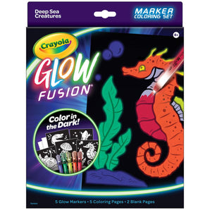 Glow Fusion, Marker Coloring Set, Deep Sea Creatures - My Little Thieves