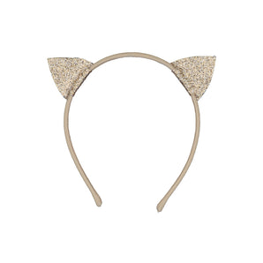 Glitter Hair Band with Cat Ears - Whimsical Style for Kids