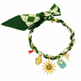 Green Bow Bandana Charm Necklace | Kids Jewelry - My Little Thieves