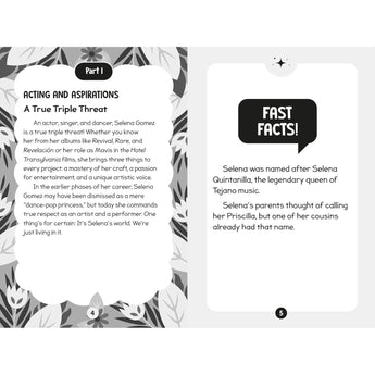 Grosset & Dunlap 96 Facts About Selena Gomez | Fan Activity Book - My Little Thieves