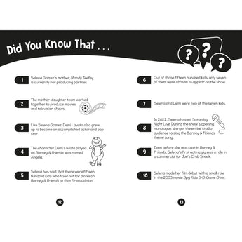 Grosset & Dunlap 96 Facts About Selena Gomez | Fan Activity Book - My Little Thieves