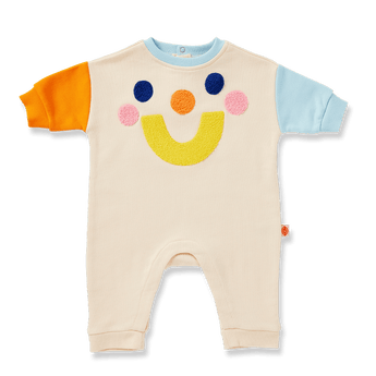 Halcyon Nights Beige Baby Jumpsuit | Puppy Park Applique Winter Suit - My Little Thieves