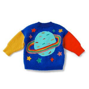 Halcyon Nights Rocket Ride Knit Kids Cardigan | Fluffy Winter Warm - My Little Thieves