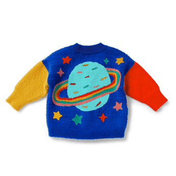 Halcyon Nights Rocket Ride Knit Kids Cardigan | Fluffy Winter Warm - My Little Thieves