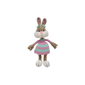 Happy Threads Handmade Crocheted Cute Handmade Jill the Bunny (16 inch) – Multicolour | Crochet Toys | Child Safe | for Babies 6 Months & Above | Dolls for Boys/Girls| For Birthday Gift | Decorative Items for Room - My Little Thieves