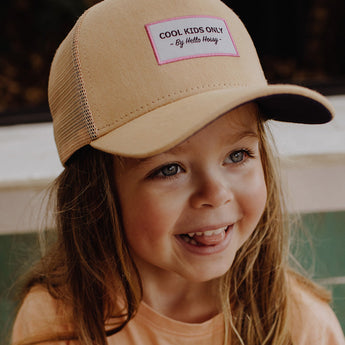 Hello Hossy Mini Melba Cap 6+ Years - white background