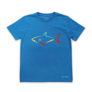 Holly And Beau Kids Shark T Shirt | Eco Friendly Uv Protection Swim Top - My Little Thieves