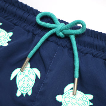 Holly and Beau Turtle Color-Change Boys Swim Shorts