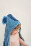 Hooded towel (75cm x 75cm) Mrs. Elephant - My Little Thieves