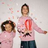 Hot Air Balloon Kid’s Sweatshirt - Pink - My Little Thieves