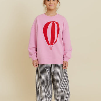 Hot Air Balloon Kid’s Sweatshirt - Pink - My Little Thieves